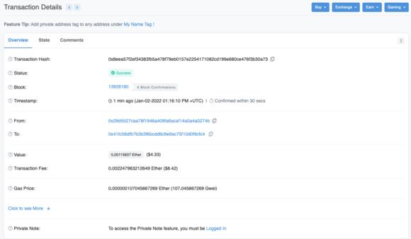 etherscan gasfee