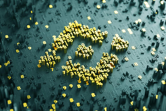 Binance logo numerieke codering