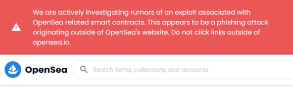 OpenSea warning hack