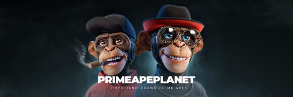 Twitter Banner van Prime Ape Planet