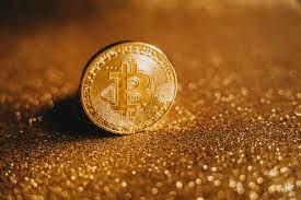 Gouden Bitcoin munt