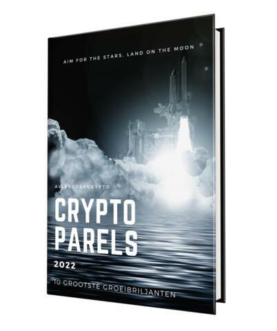 De cover van Crypto Parels 2022, hét e-book voor dit jaar van AllesOverCrypto.