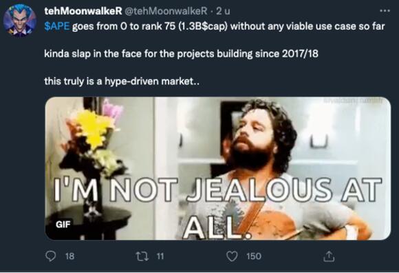 Kritiek ApeCoin Twitter