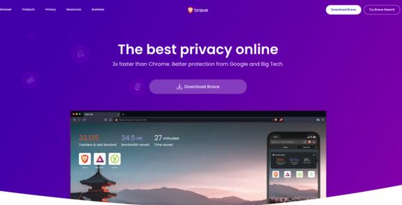 brave web3-browser home
