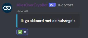 akkoord gaan knop