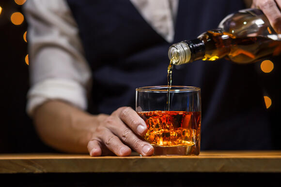 Whisky in glas