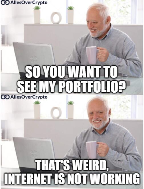 So you want to see my portfolio grandpa meme