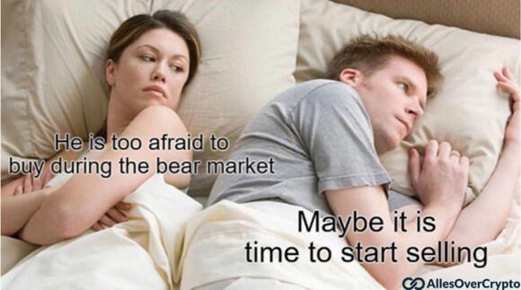 He is too afraid to buy during the bear market