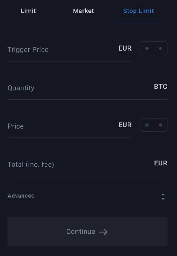 bitvavo limiet order
