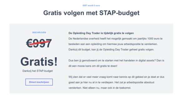 Gratis Day Traden met STAP-budget