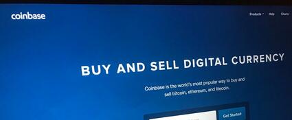 Coinbase homepage