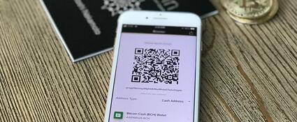 Cryptocurrency wallet op mobiele telefoon