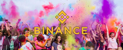 binance feestende mensen