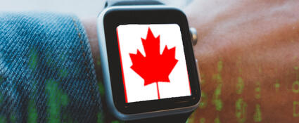 Digitale Canada horloge