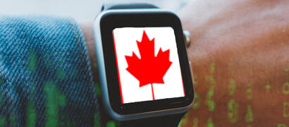 Digitale Canada horloge
